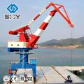 Outdoor slewing seaport jib portal crane port crane